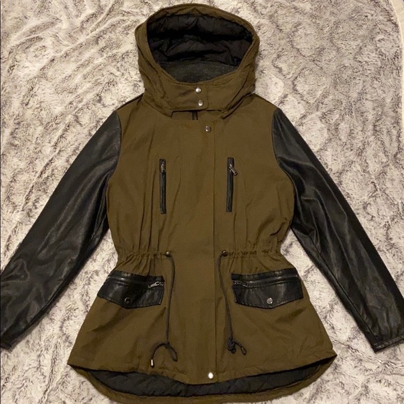 Forever 21 Jackets & Blazers - Leather Sleeve Jacket
